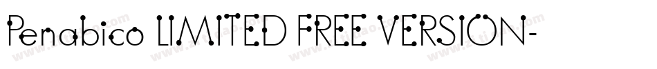 Penabico LIMITED FREE VERSION字体转换